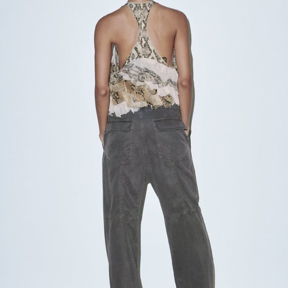 ZARA | Animal Print Top - Picture 3 of 4